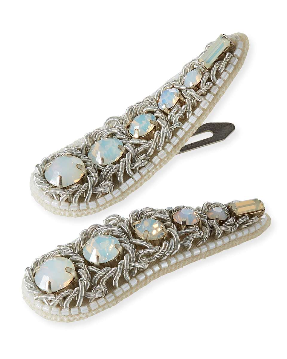 Crystal Barrettes, Set of 2